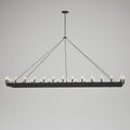 72 Inch Bent Tip Candle Rectangular Chandelier - Camino