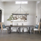 72 Inch Tubular Candle Rectangular Chandelier - Camino