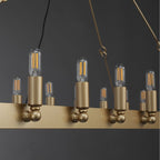 52 Inch Tubular Candle Rectangular Chandelier - Camino