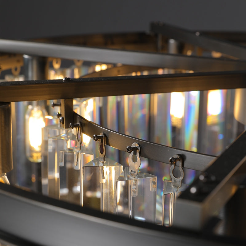 32 Inch Cristal Prism Tiered Chandelier - Odeon