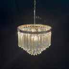 20 Inch Crystal Prism Tiered Chandelier - Odeon