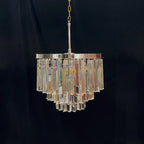20 Inch Crystal Prism Tiered Chandelier - Odeon