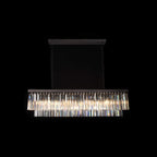 49 Inch Crystal Prism Tiered Rectangular Chandelier - Odeon