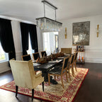 59 Inch Crystal Prism Tiered Rectangular Chandelier - Odeon