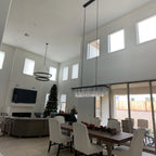 59 Inch Crystal Prism Tiered Rectangular Chandelier - Odeon