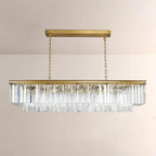 59 Inch Crystal Prism Tiered Rectangular Chandelier - Odeon