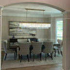 72 Inch Crystal Prism Tiered Rectangular Chandelier - Odeon