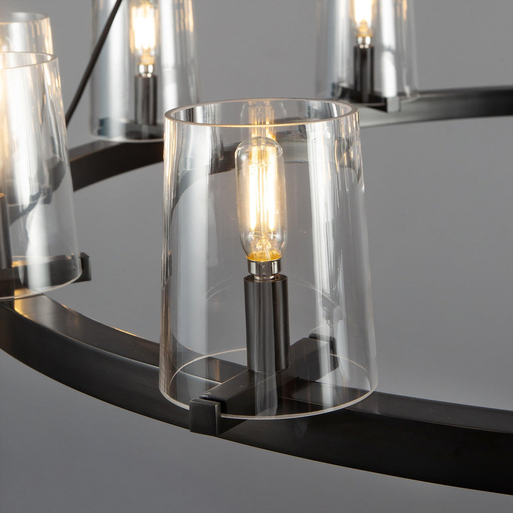 36 Inch Hurricane Candle Ring Chandelier - Pauillac