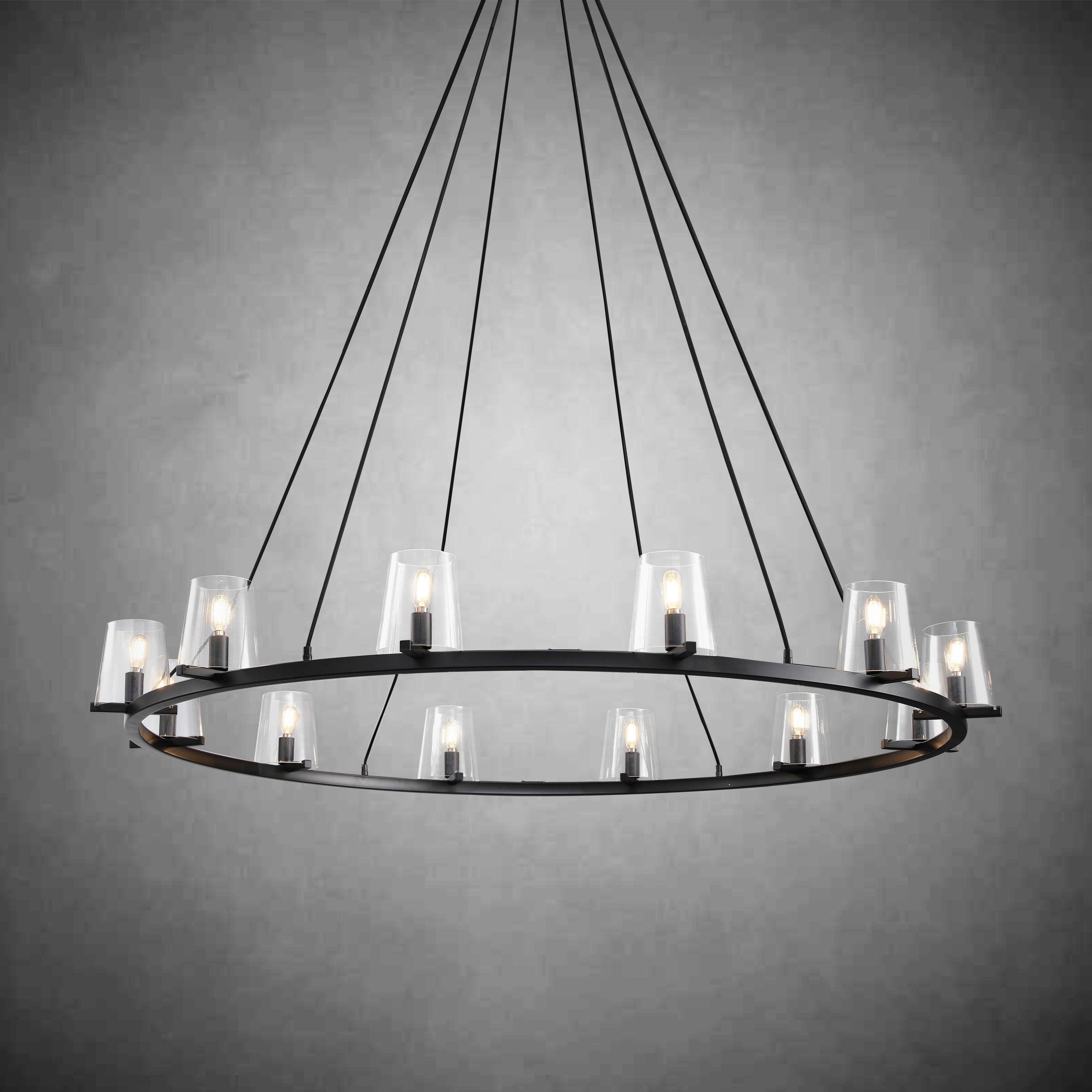 60 Inch Hurricane Candle Ring Chandelier - Pauillac