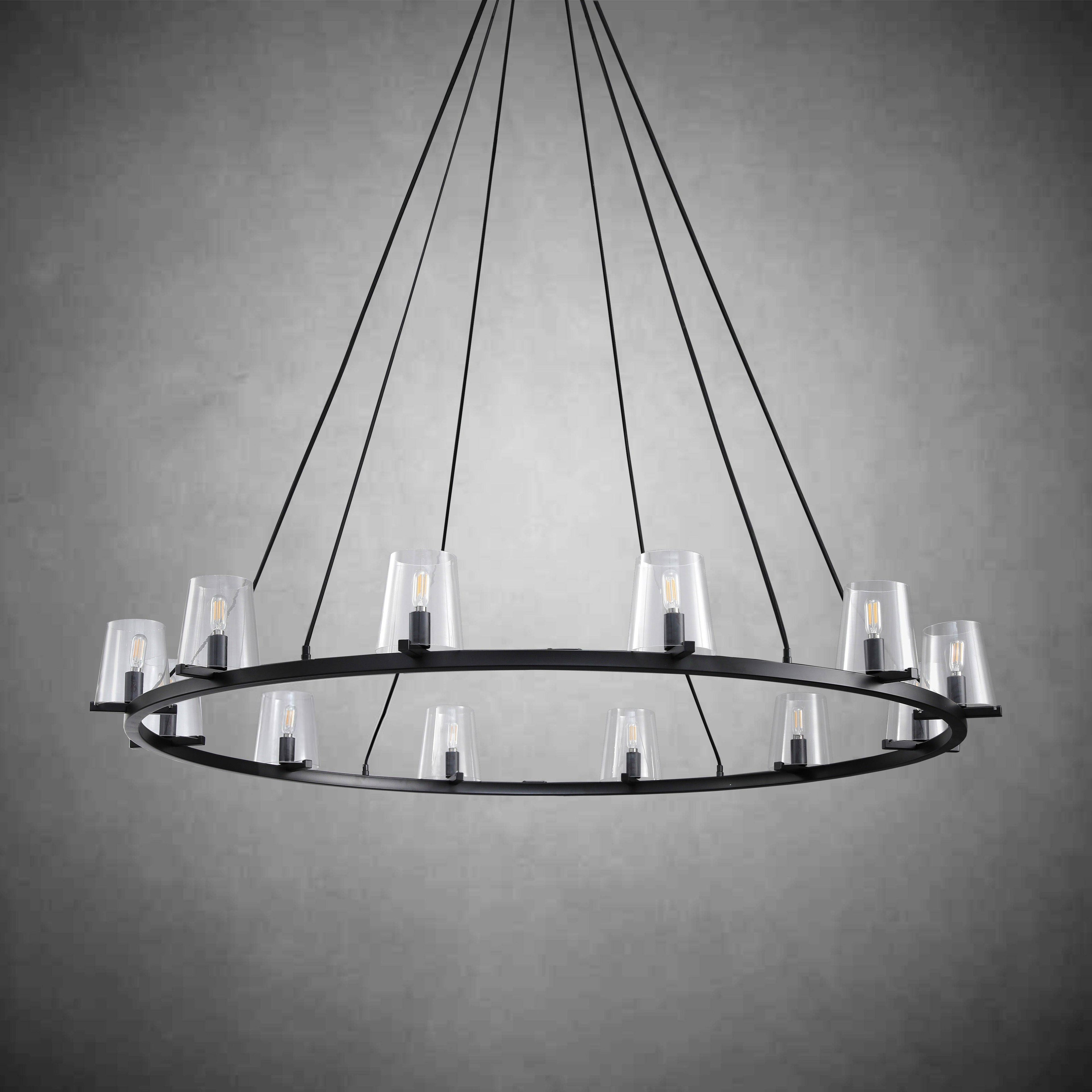 60 Inch Hurricane Candle Ring Chandelier - Pauillac