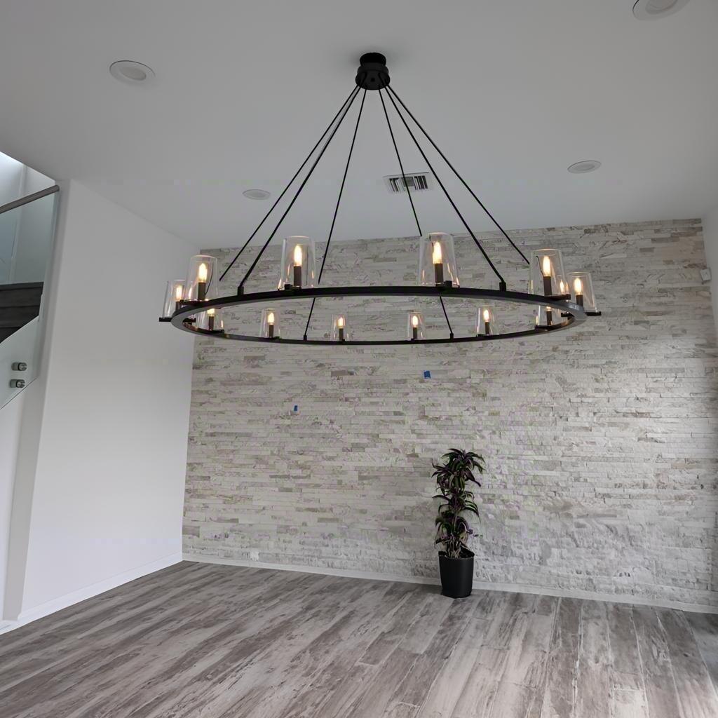 60 Inch Hurricane Candle Ring Chandelier - Pauillac