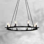 36 Inch Hurricane Candle Ring Chandelier - Pauillac