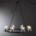 36 Inch Hurricane Candle Ring Chandelier - Pauillac
