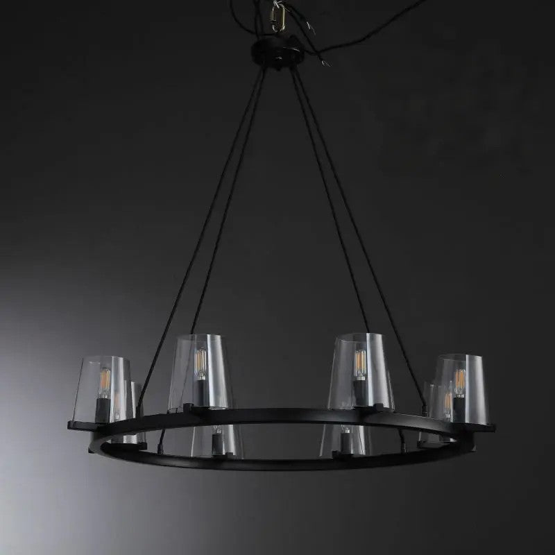 36 Inch Hurricane Candle Ring Chandelier - Pauillac