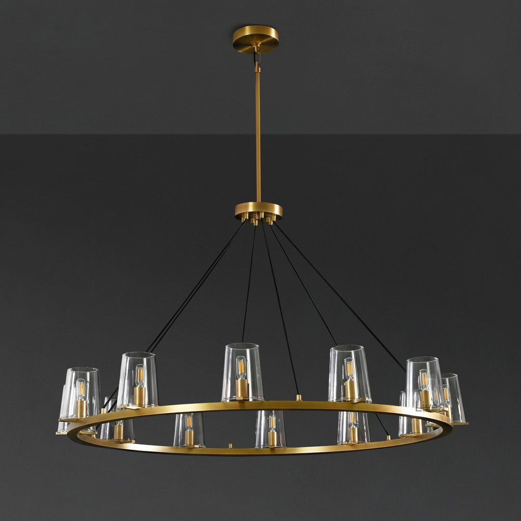 48 Inch Hurricane Candle Ring Chandelier - Pauillac