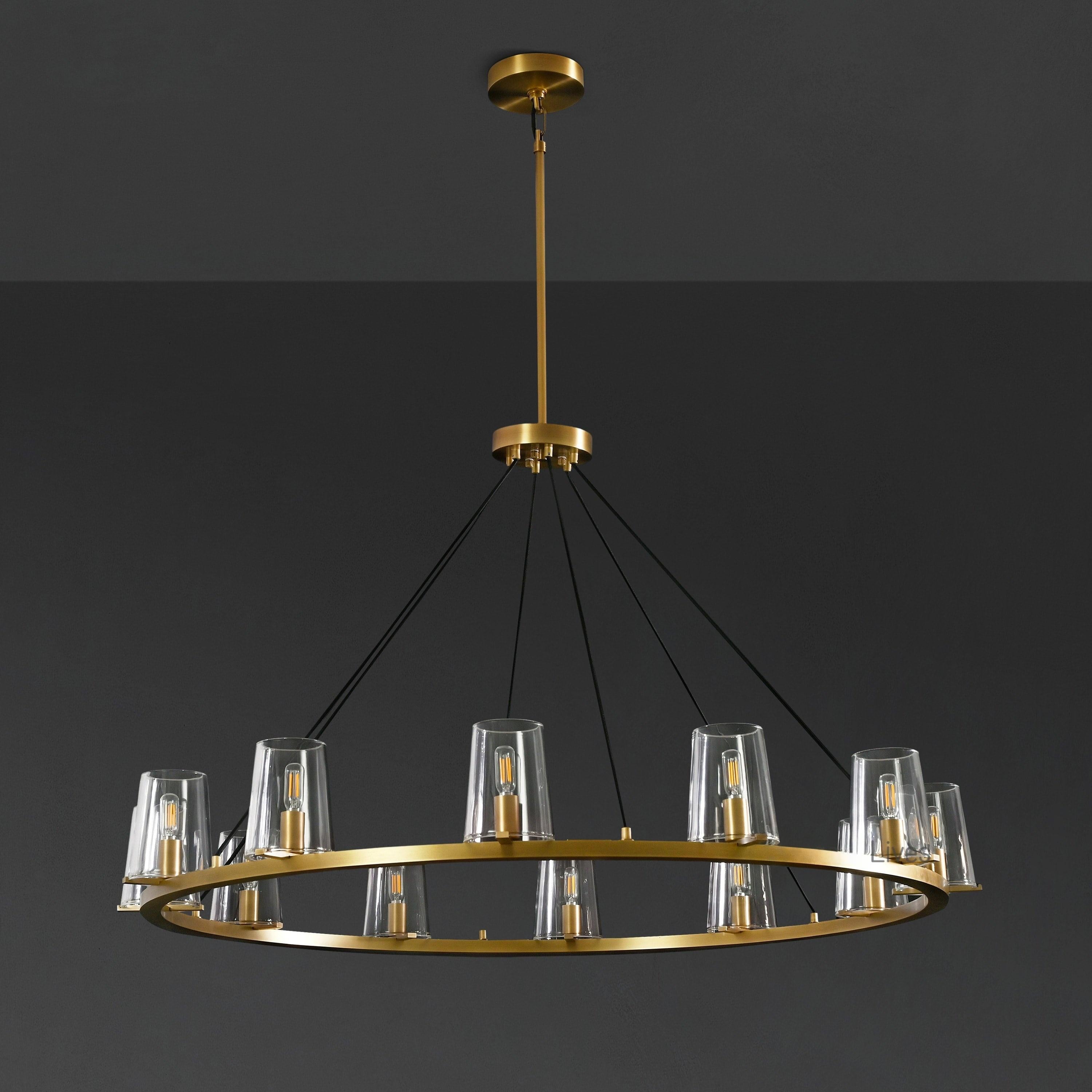 48 Inch Hurricane Candle Ring Chandelier - Pauillac