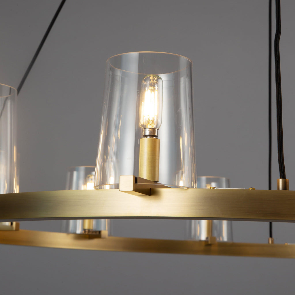 36 Inch Hurricane Candle Ring Chandelier - Pauillac