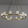 48 Inch Cone Glass Round Candle Chandelier - Pauillac