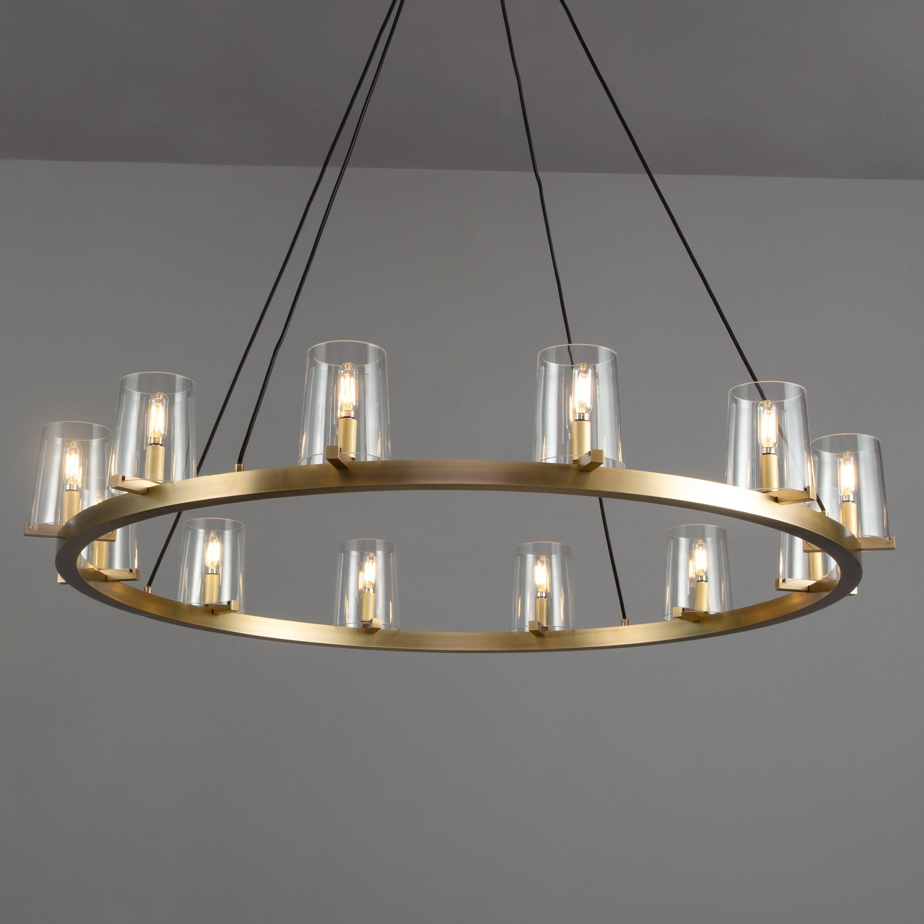 48 Inch Hurricane Candle Ring Chandelier - Pauillac