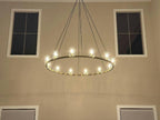 60 Inch Hurricane Candle Ring Chandelier - Pauillac