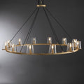 60 Inch Cone Glass Round Candle Chandelier - Pauillac