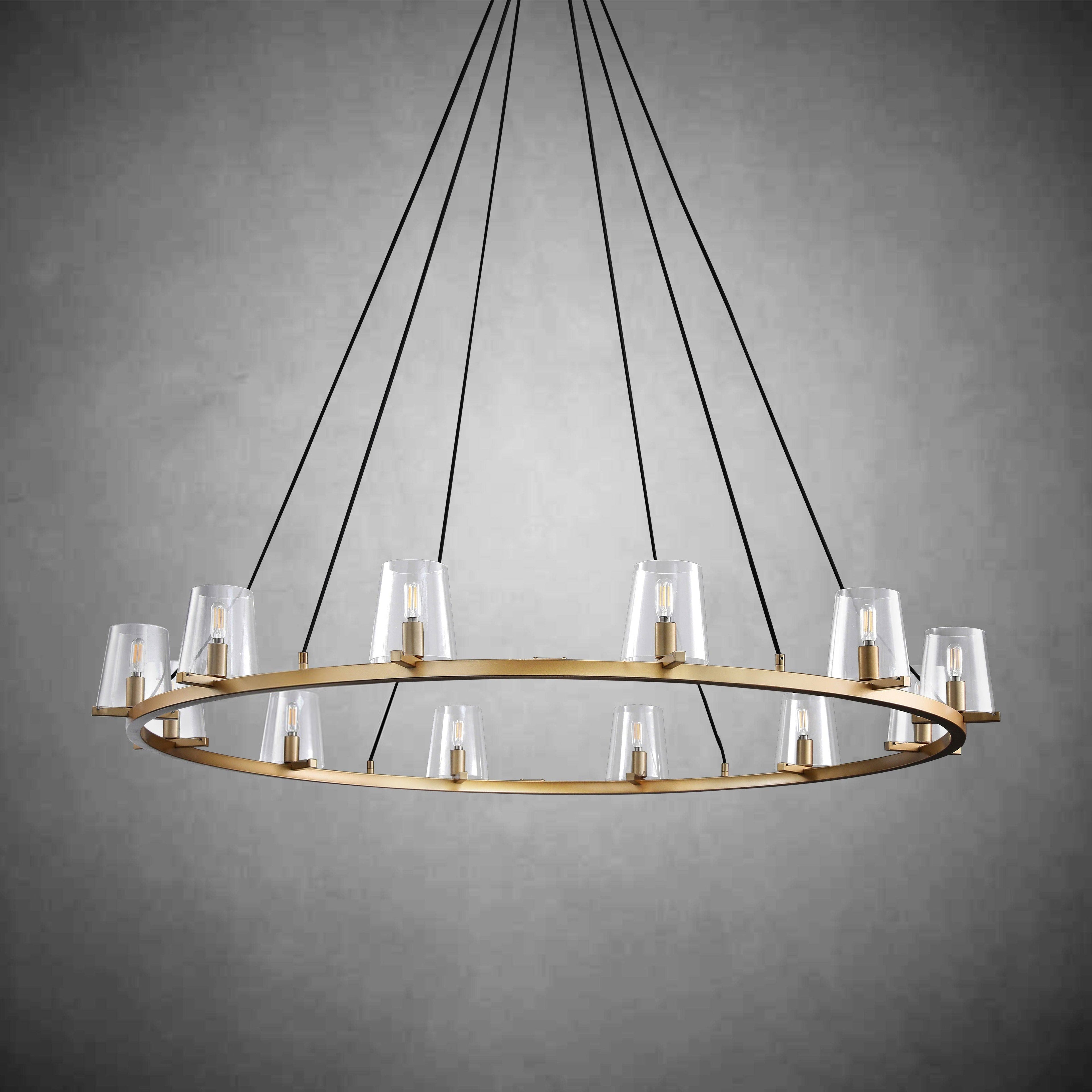 60 Inch Hurricane Candle Ring Chandelier - Pauillac
