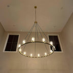 60 Inch Hurricane Candle Ring Chandelier - Pauillac