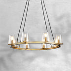 36 Inch Hurricane Candle Ring Chandelier - Pauillac