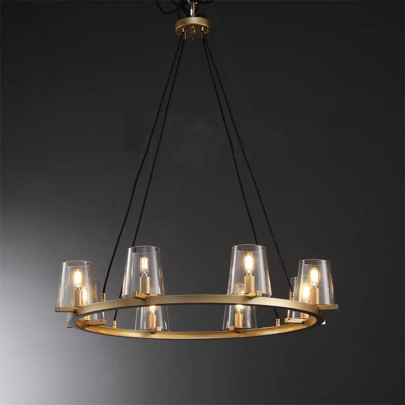 36 Inch Hurricane Candle Ring Chandelier - Pauillac