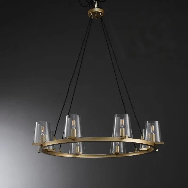 36 Inch Hurricane Candle Ring Chandelier - Pauillac