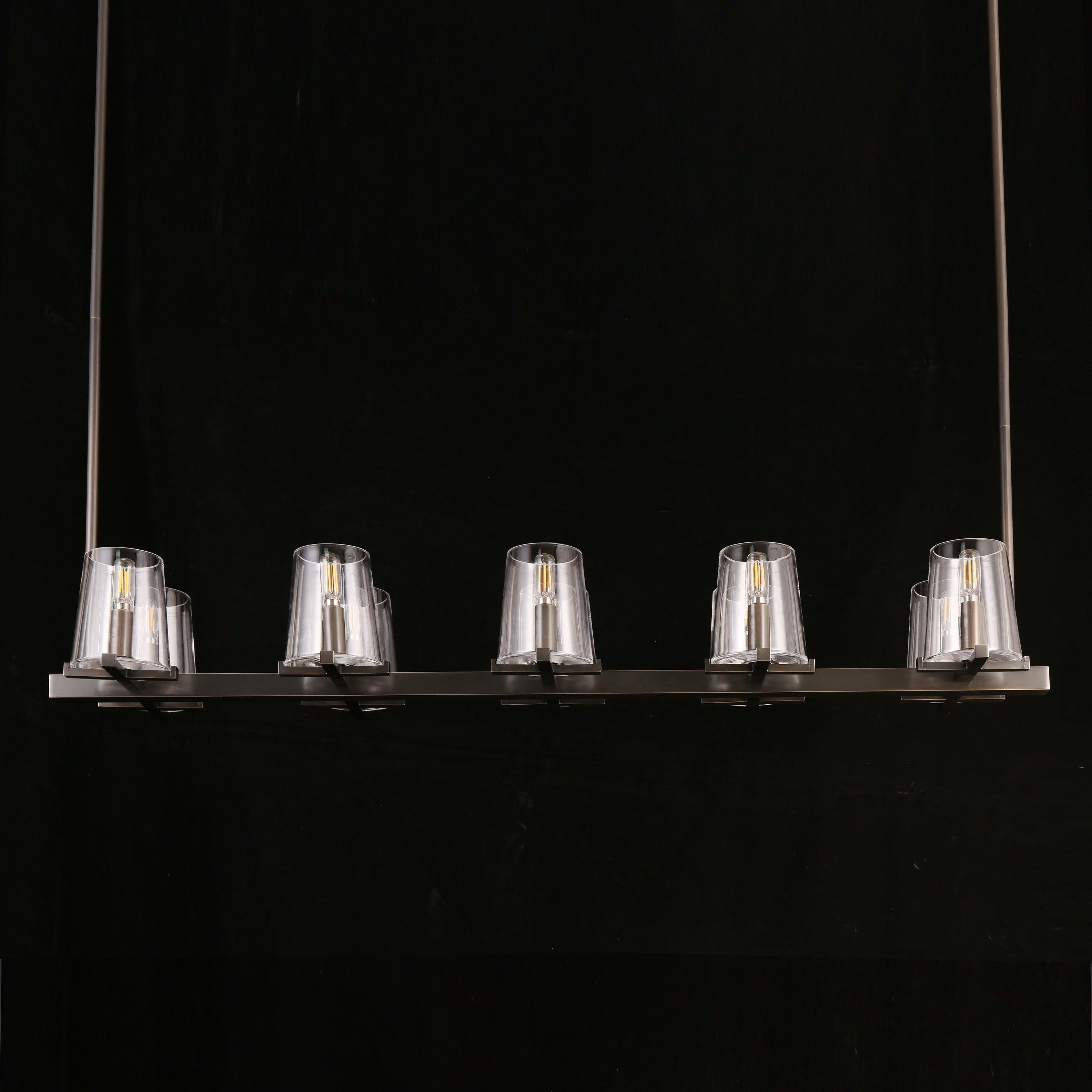 49 Inch Hurricane Candle Linear Chandelier - Pauillac