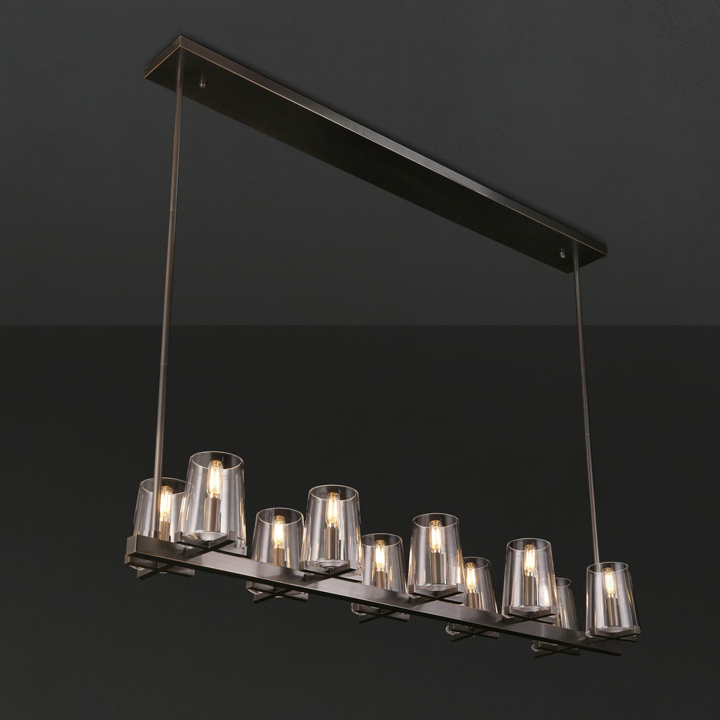 49 Inch Hurricane Candle Linear Chandelier - Pauillac