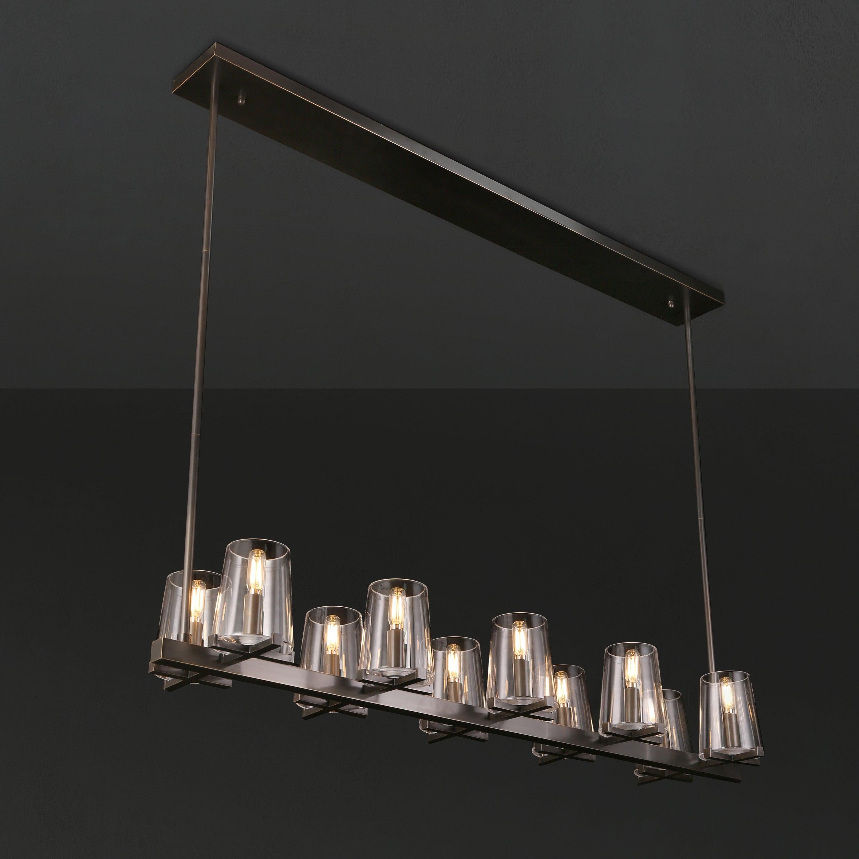49 Inch Hurricane Candle Linear Chandelier - Pauillac