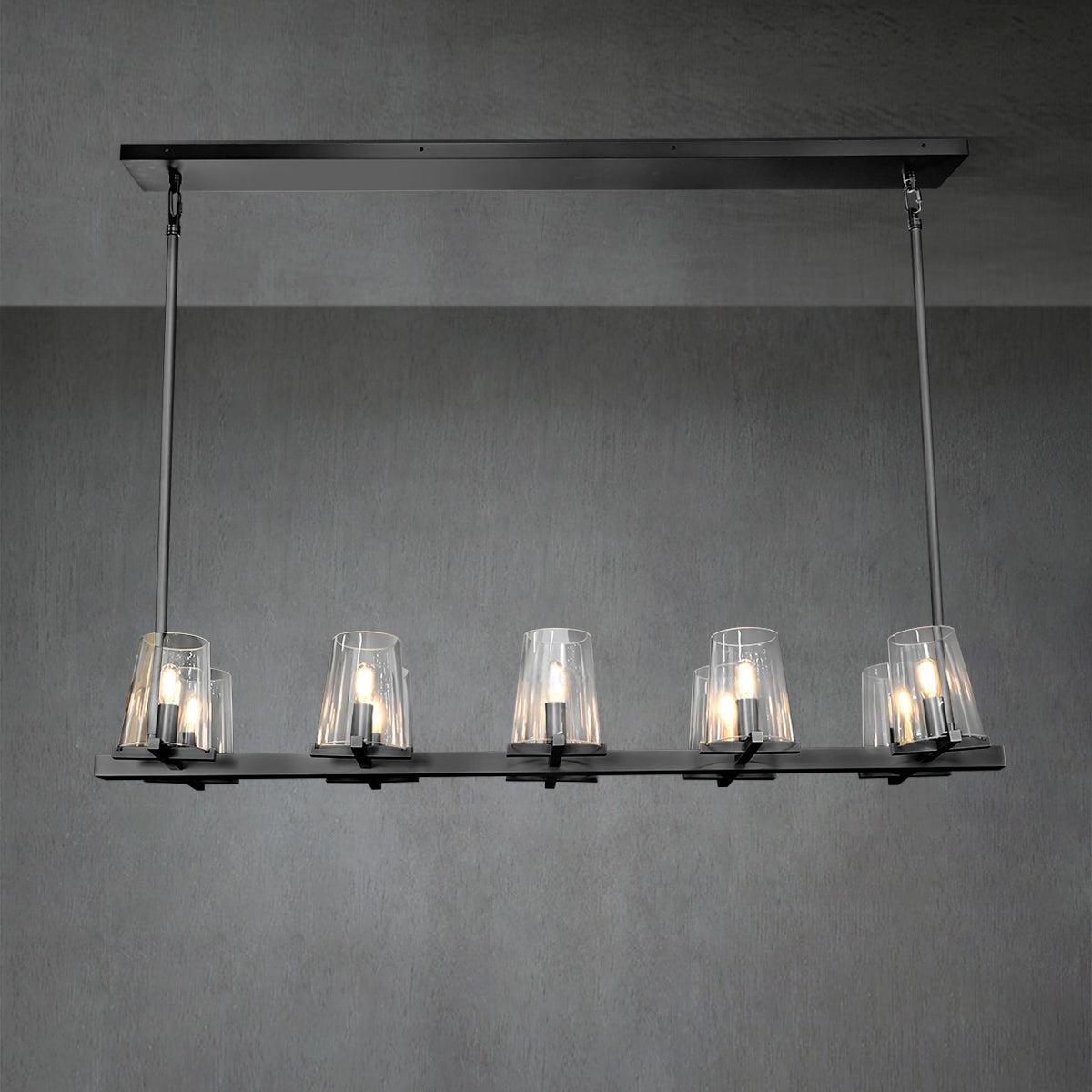 49 Inch Hurricane Candle Linear Chandelier - Pauillac