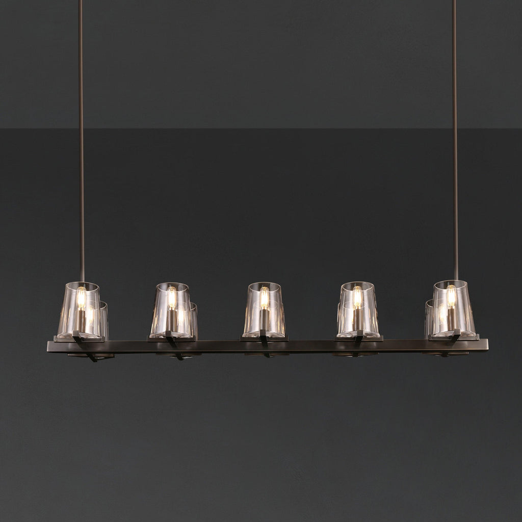 49 Inch Hurricane Candle Linear Chandelier - Pauillac