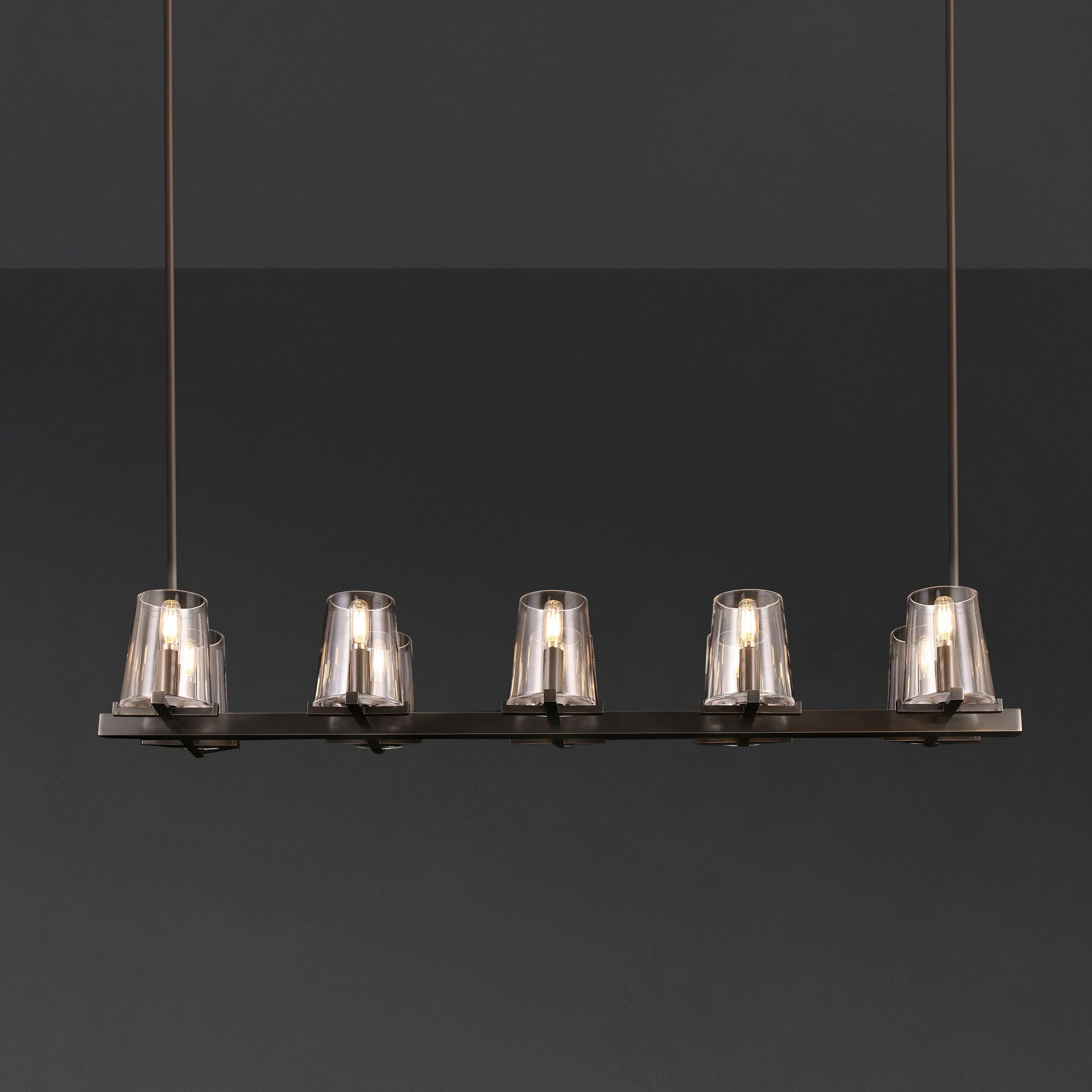 49 Inch Hurricane Candle Linear Chandelier - Pauillac