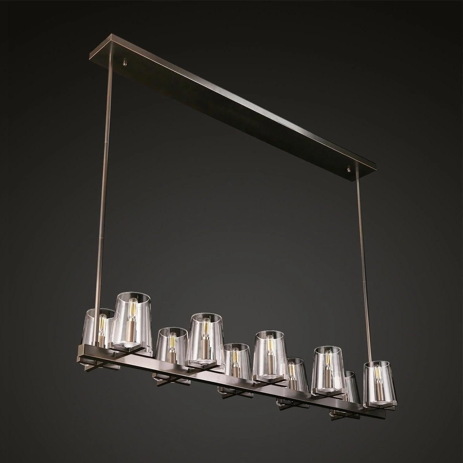 49 Inch Hurricane Candle Linear Chandelier - Pauillac