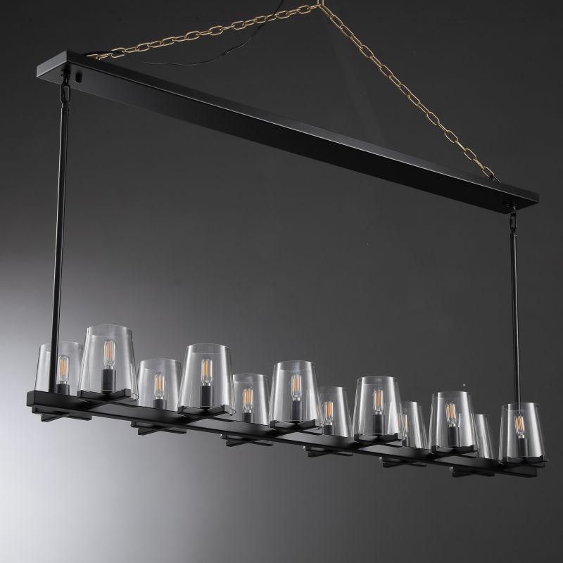 60 Inch Hurricane Candle Linear Chandelier - Pauillac