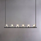 Lustre linéaire Pauillac à 60 pouces avec verres coniques