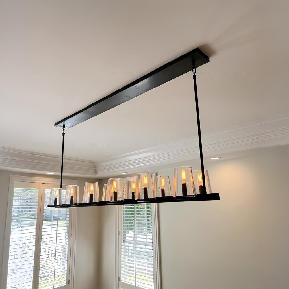 60 Inch Hurricane Candle Linear Chandelier - Pauillac