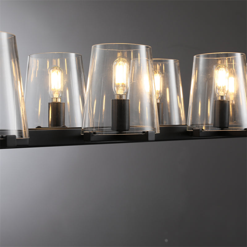 Lustre linéaire Pauillac à 60 pouces avec verres coniques