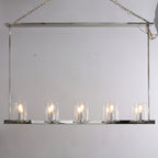 49 Inch Tapered Glass Candle Linear Chandelier - Pauillac