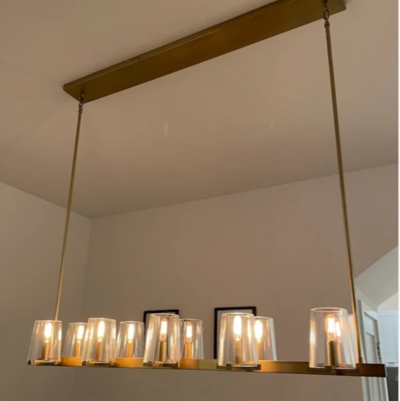 49 Inch Hurricane Candle Linear Chandelier - Pauillac