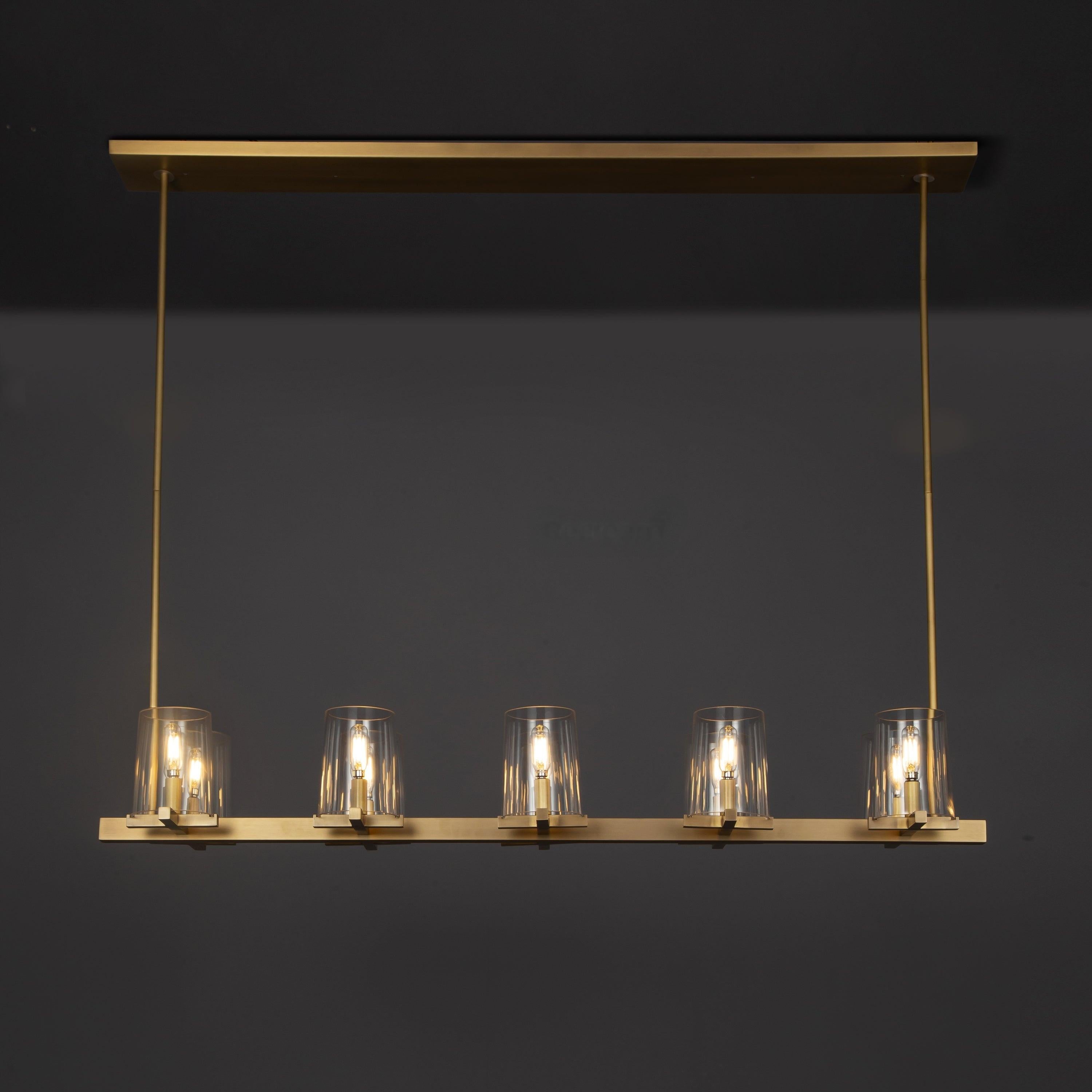 49 Inch Hurricane Candle Linear Chandelier - Pauillac