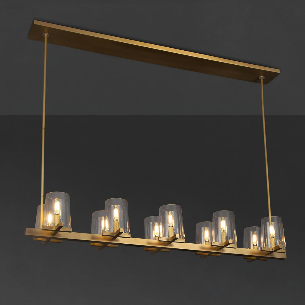 49 Inch Hurricane Candle Linear Chandelier - Pauillac