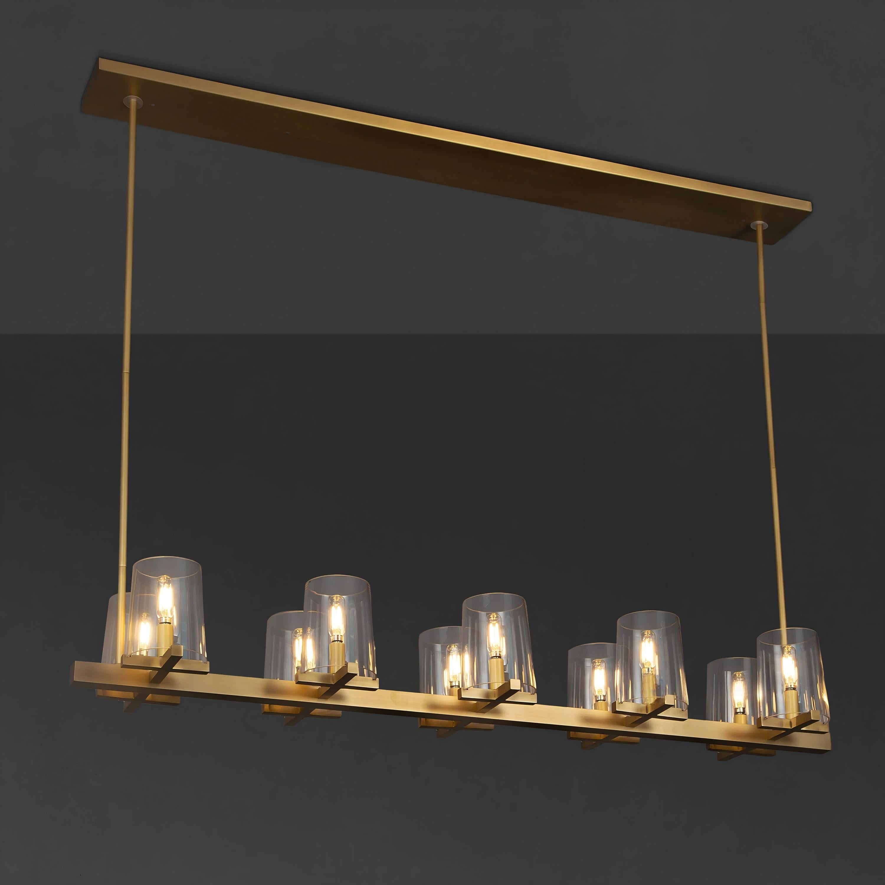 49 Inch Hurricane Candle Linear Chandelier - Pauillac
