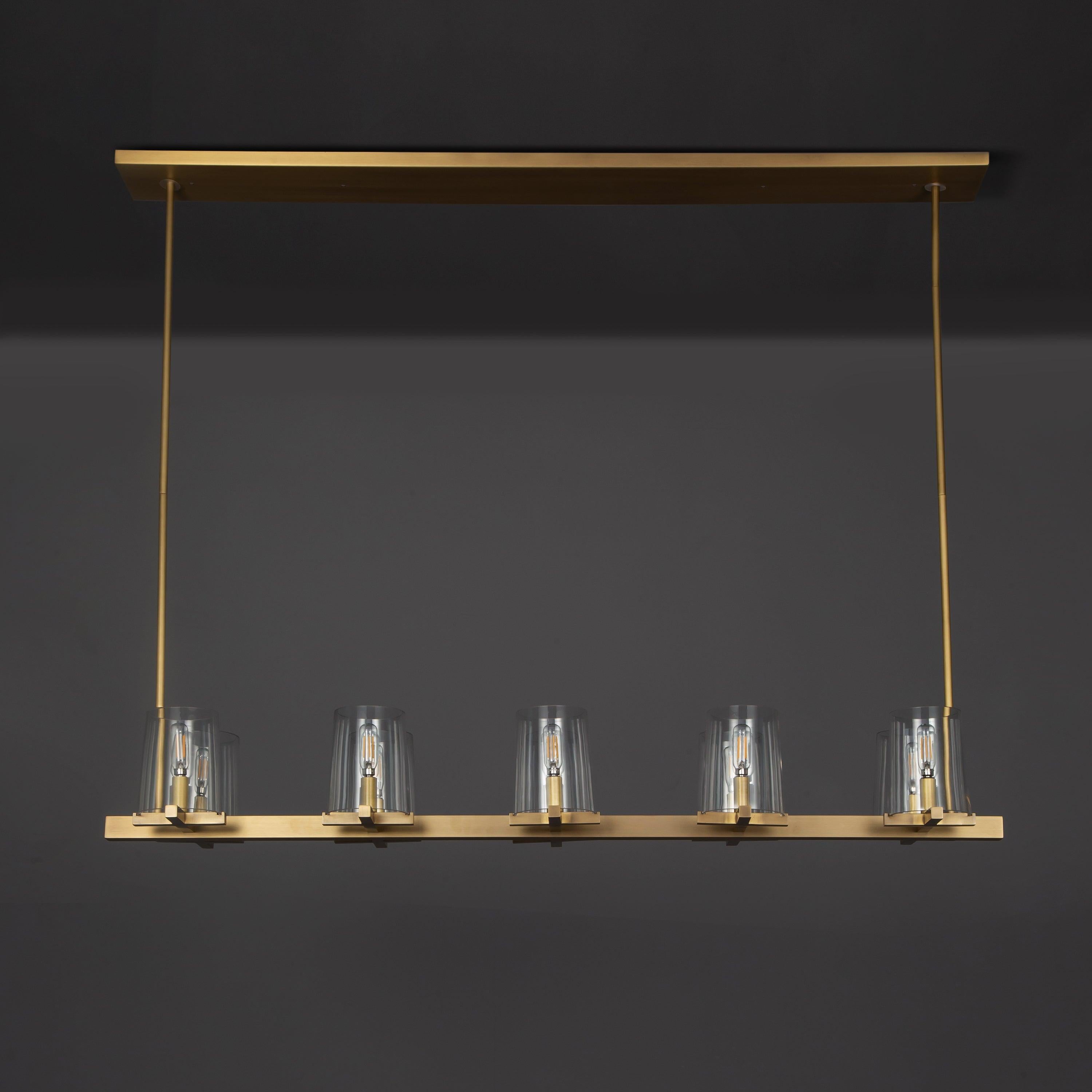 49 Inch Hurricane Candle Linear Chandelier - Pauillac