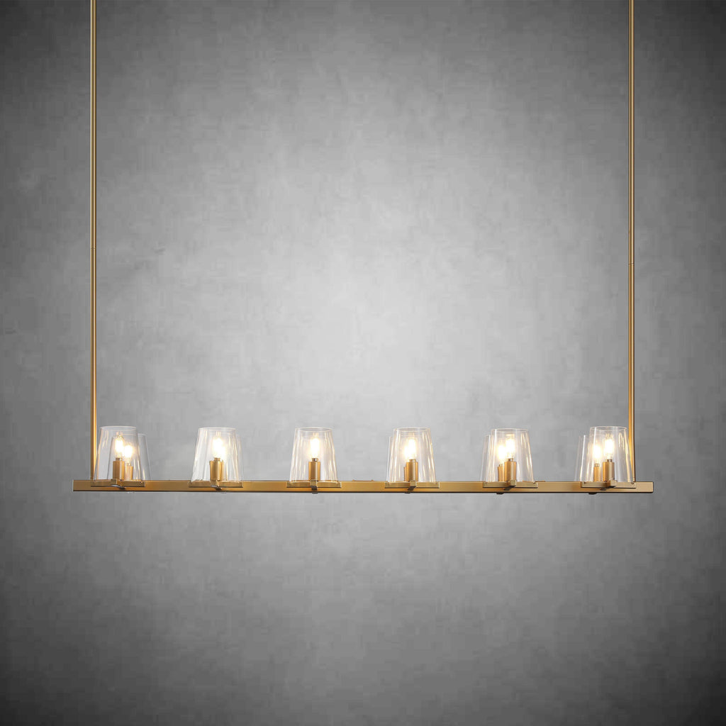60 Inch Hurricane Candle Linear Chandelier - Pauillac