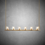 60 Inch Hurricane Candle Linear Chandelier - Pauillac