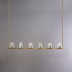 Lustre linéaire Pauillac à 60 pouces avec verres coniques